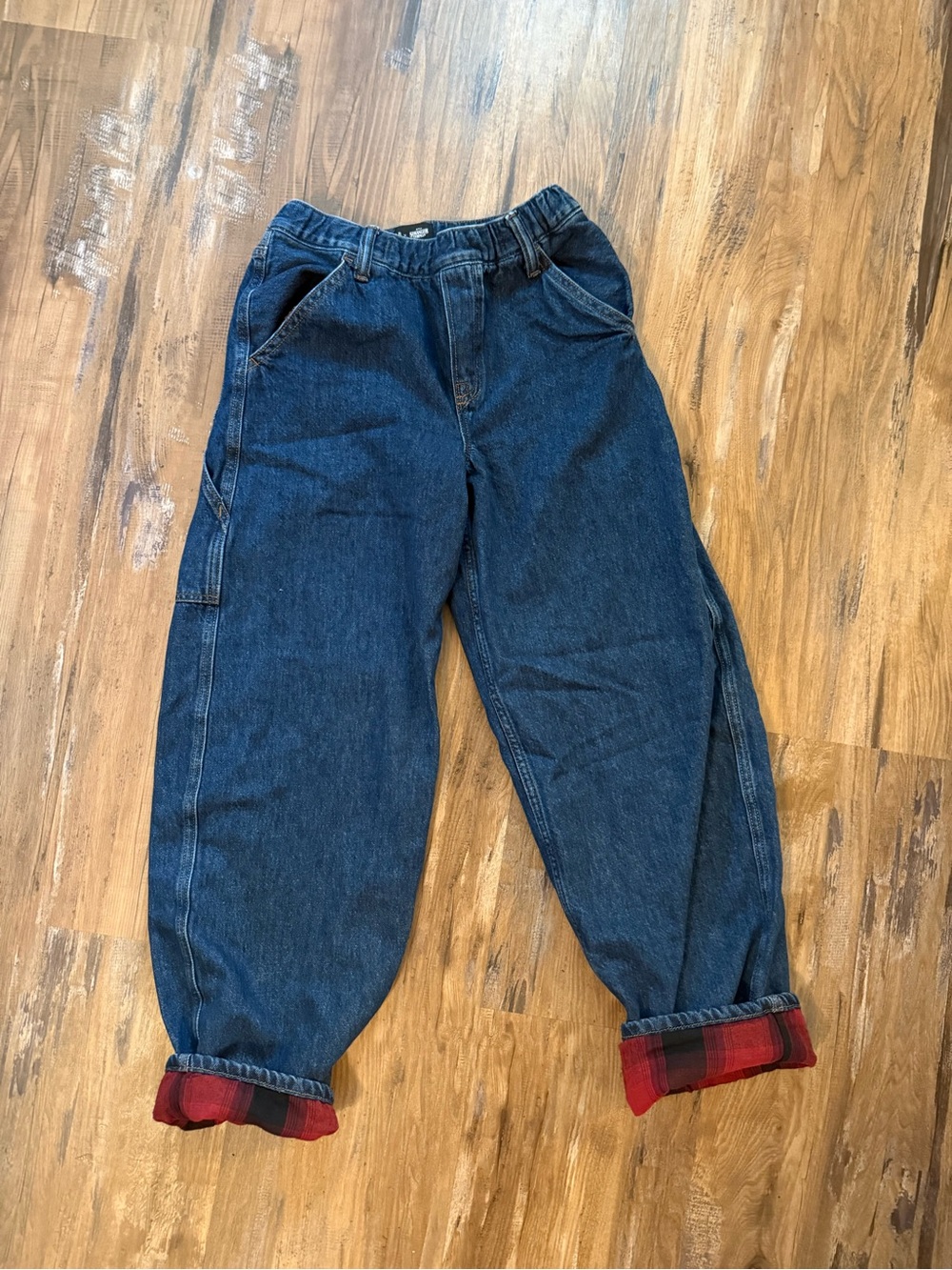 GAP x Stranger Things Barrel Jeans with Flannel Lining